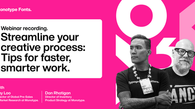 Monotype Webinar Series – Insights into Typography and Design Trends.