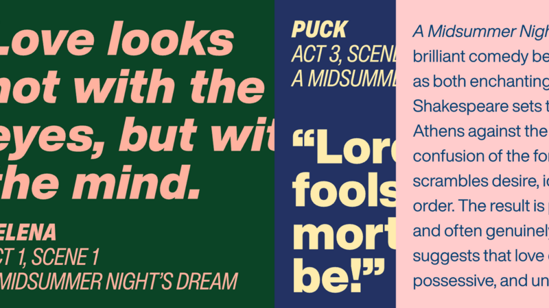 Helvetica Now used in design mockup.
