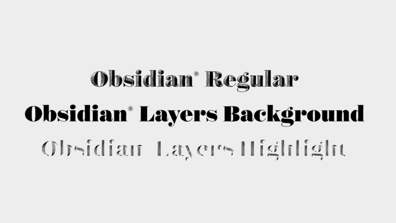 Obsidian: Font weights and italics.